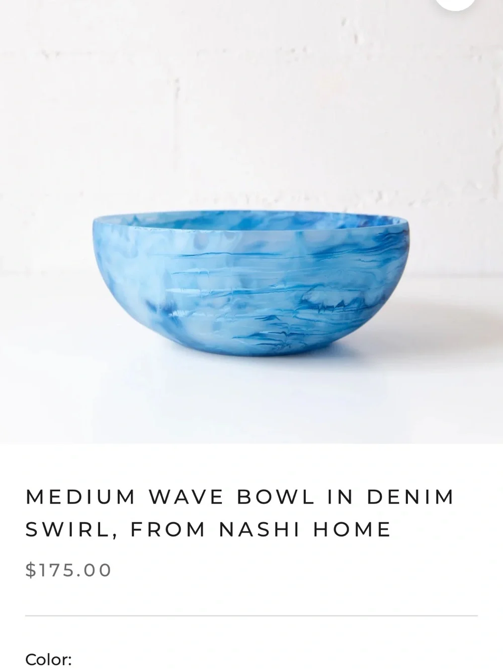 Denim Blue Wave Bowl and Serving Utensils